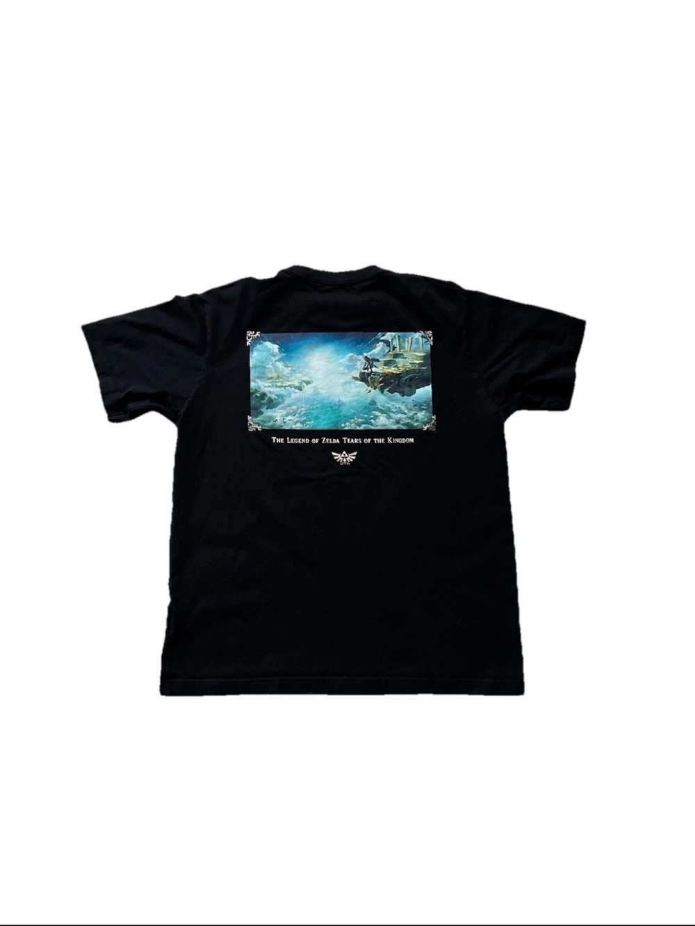 Uniqlo x Legend of Zelda Tears of the Kingdom Black T Shirt Size Medium
